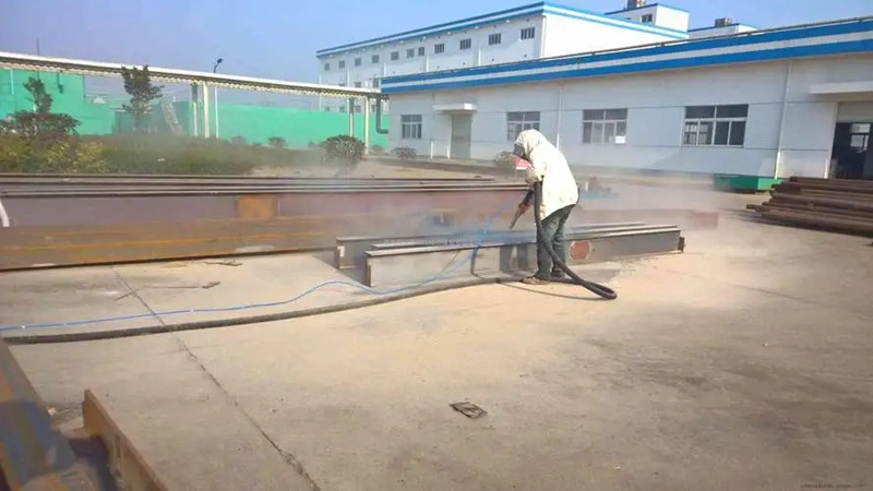 現(xiàn)場噴砂